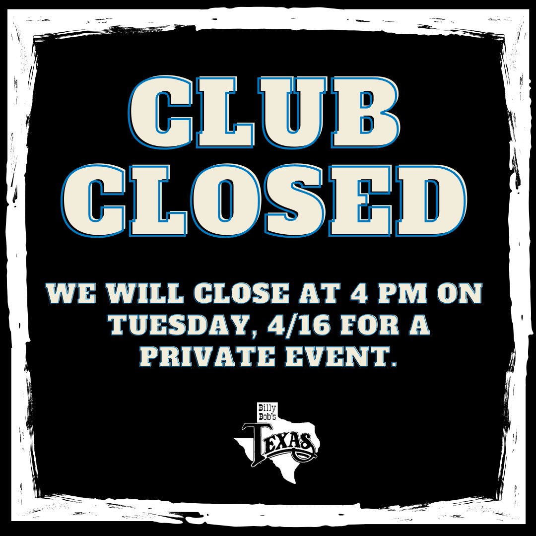 We're closing at 4 PM today for a private event. We will resume normal hours tomorrow! 🤠