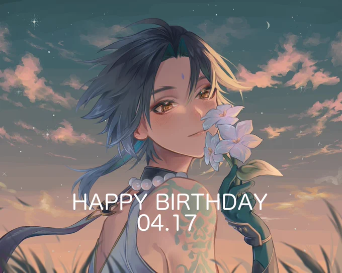 魈様お誕生日おめでとう今年もお祝いできて嬉しいです #魈生誕祭2024 #原神 #魈 #Xiao 