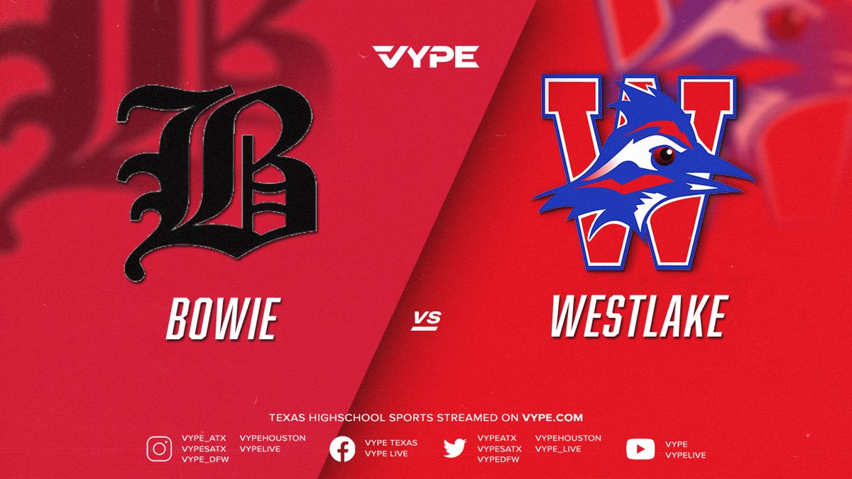 WATCH TONIGHT - Baseball: Bowie vs. Westlake @vypeatx @BowieDugout @WHSChapBaseball @Westlake_Nation vype.com/7pm-baseball-b…