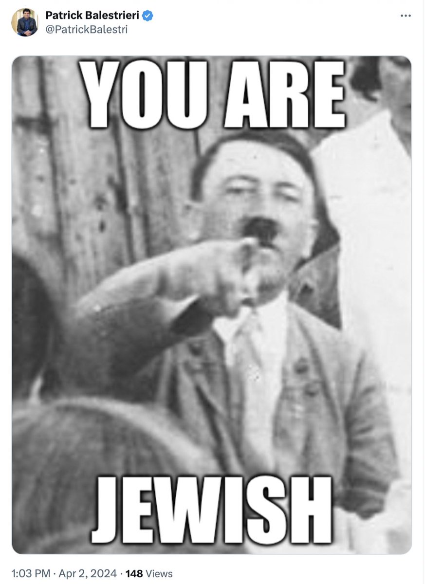 StopAntisemites's tweet photo. Patrick Balestrieri appears to be an executive with @Accenture in the Phoenix, AZ area.

Patrick Balestrieri's antisemitism includes the following:
- taunting a Jewish woman with a photo of Hitler pointing at her
- claiming Jews are the masterminds behind the Russia/Ukraine war
- falsely posting Israel killed the majority of the 1200 people on October 7th vs. Hamas terrorists. 

Continued: