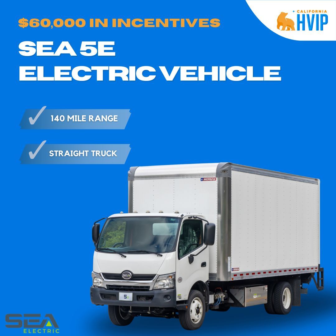 ⚠ New truck alert! Check out the newest addition to our #truck catalog…the @seaelectricev SEA 5e #electric straight truck! This #electric #truck is now #HVIPeligible & ready to be the next addition to your #fleet! Check it out 👇 buff.ly/3sAPo1Z