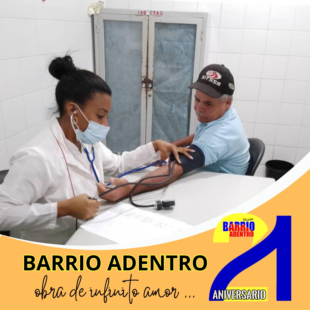 🌟 A diario los jóvenes colaboradores en Venezuela escriben páginas de heroicidad, altruismo y alta responsabilidad. #21AniversarioBarrioAdentro #CubaPorLaVida