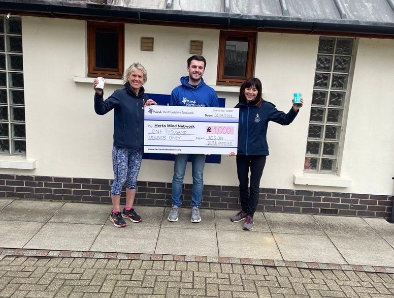 It was great to meet with Heather & Erica from Jog On Berkhamstead, to thank them for their wonderful donation of £1,000 to our charity 😁 The funds were raised from the Jog On zoom gentle exercises classes and will go a long way in helping more people to access our services ❤️