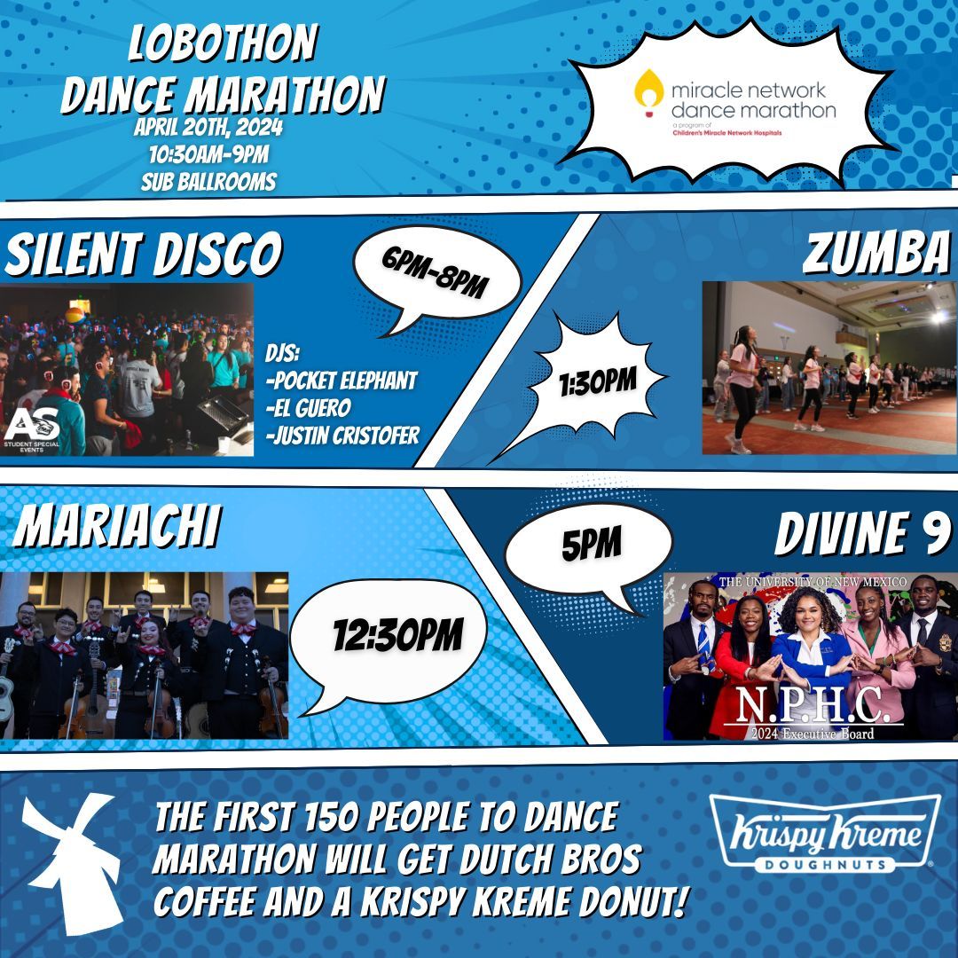 Join us this Saturday at Dance Marathon for a lineup of exciting events! Get ready to have a blast and make unforgettable memories. Don't miss out on the fun - see you there!