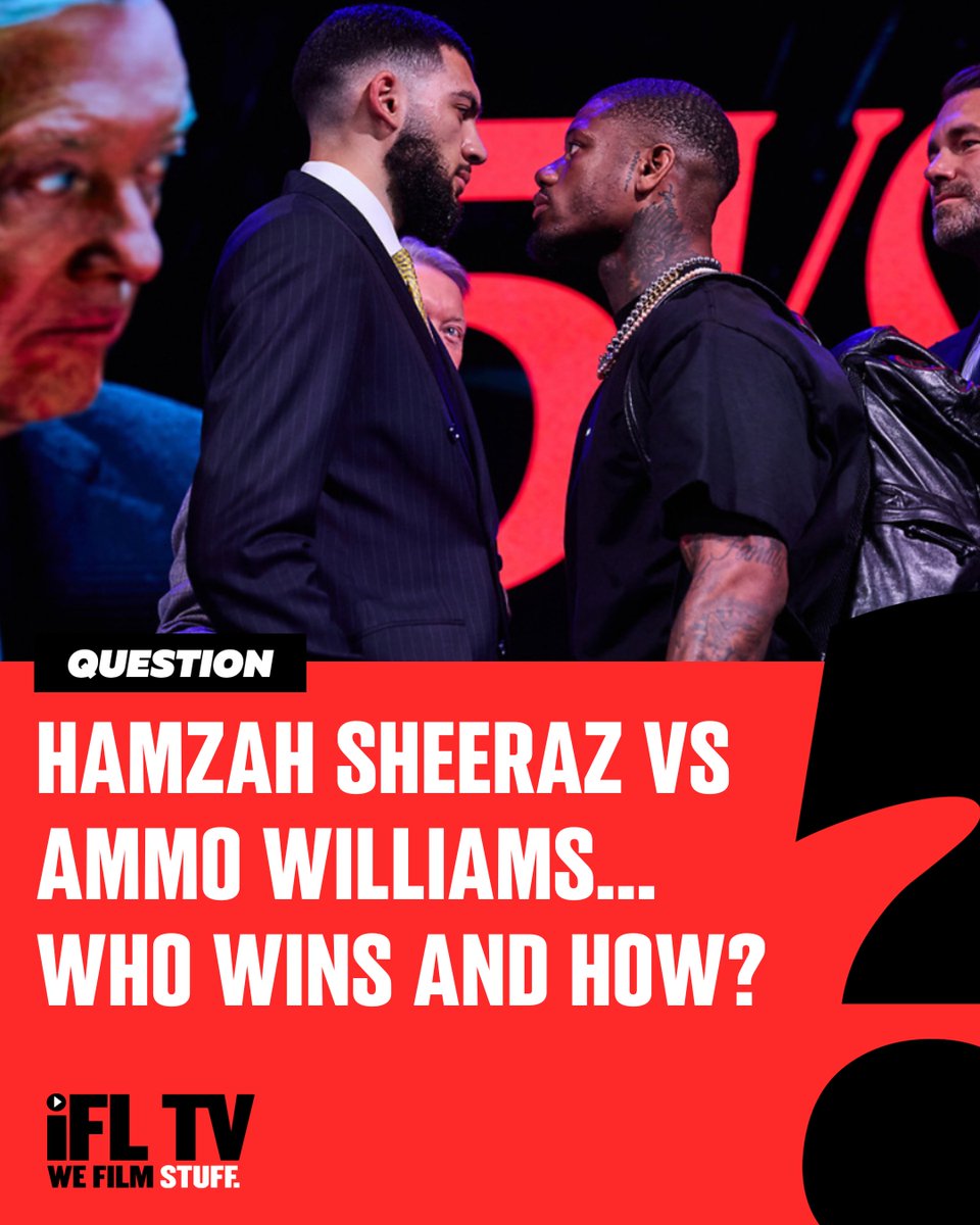 🥊 Hamzah Sheeraz (19-0) vs Austin Williams (16-0) 🥊 35 wins and 26 stoppages between them... Someone's 0 is going to have to go 😬 Who's will? Check out all of our interviews from the launch presser HERE 🔗 bit.ly/49G1mXz #SheerazWilliams | #5vs5 | #4CrownShowdown…