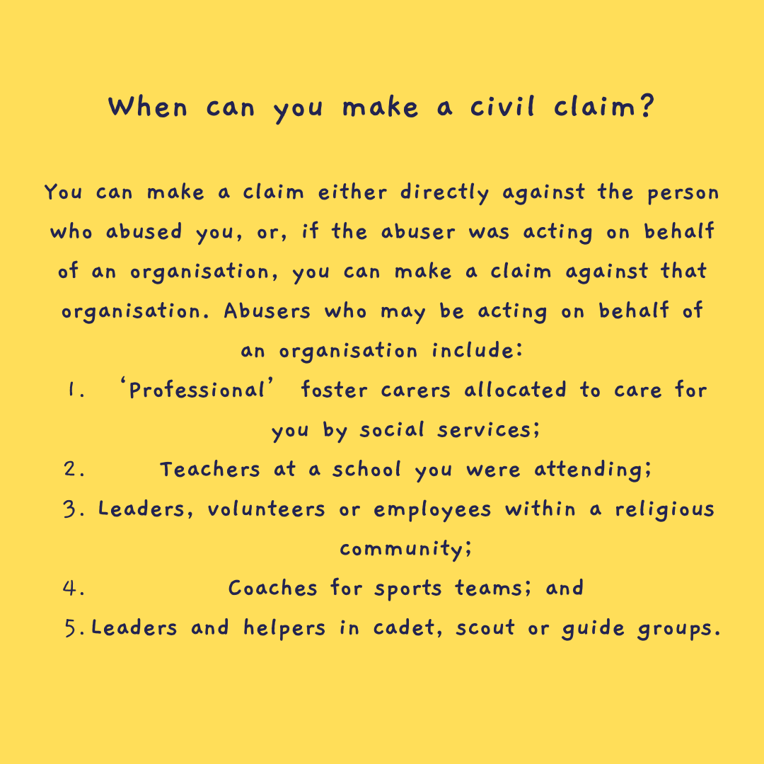 NAPAC's tweet image. In this piece, law firm BBK talks about what a civil claim can achieve, when you might be able to make one, and next steps if you think you might want to make a claim.

Read the full blog here: tinyurl.com/yeysee5p

#LawBlog #CharityBlog #SurvivorSupport