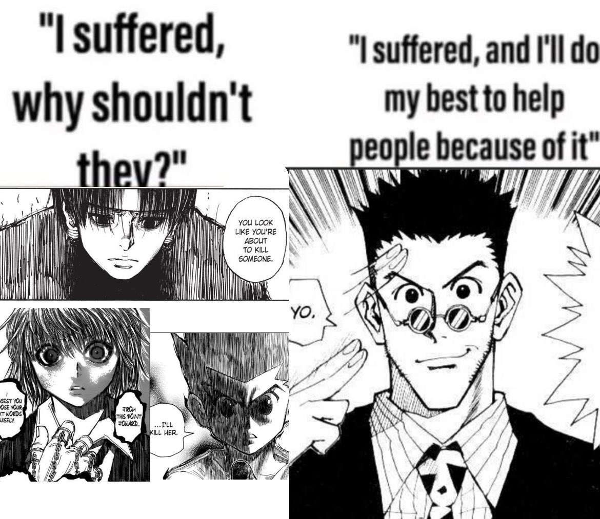 mothcrayon's tweet photo. hxh themes spotted https://t.co/ooPkHWnc58