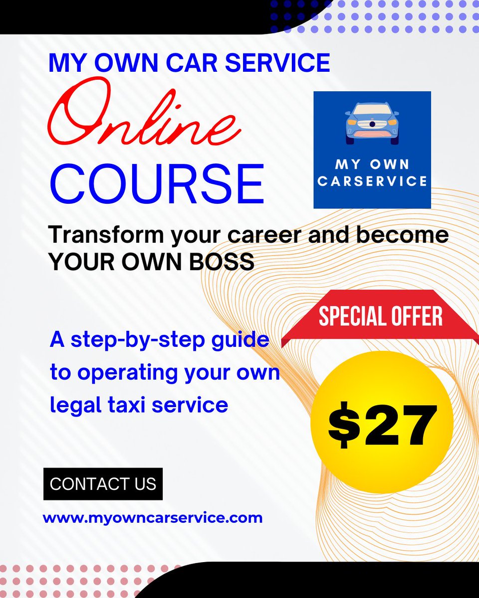 MarcKneepkens's tweet photo. Discover how "My Own Car Service Online Course" can turn your driving gig into a thriving business!
#SuccessStories
#MyOwnCarService

Make the shift today!
#DriveForYourself

#EntrepreneurialJourney
#BeYourOwnBoss https://t.co/Ulfz7q4dYg