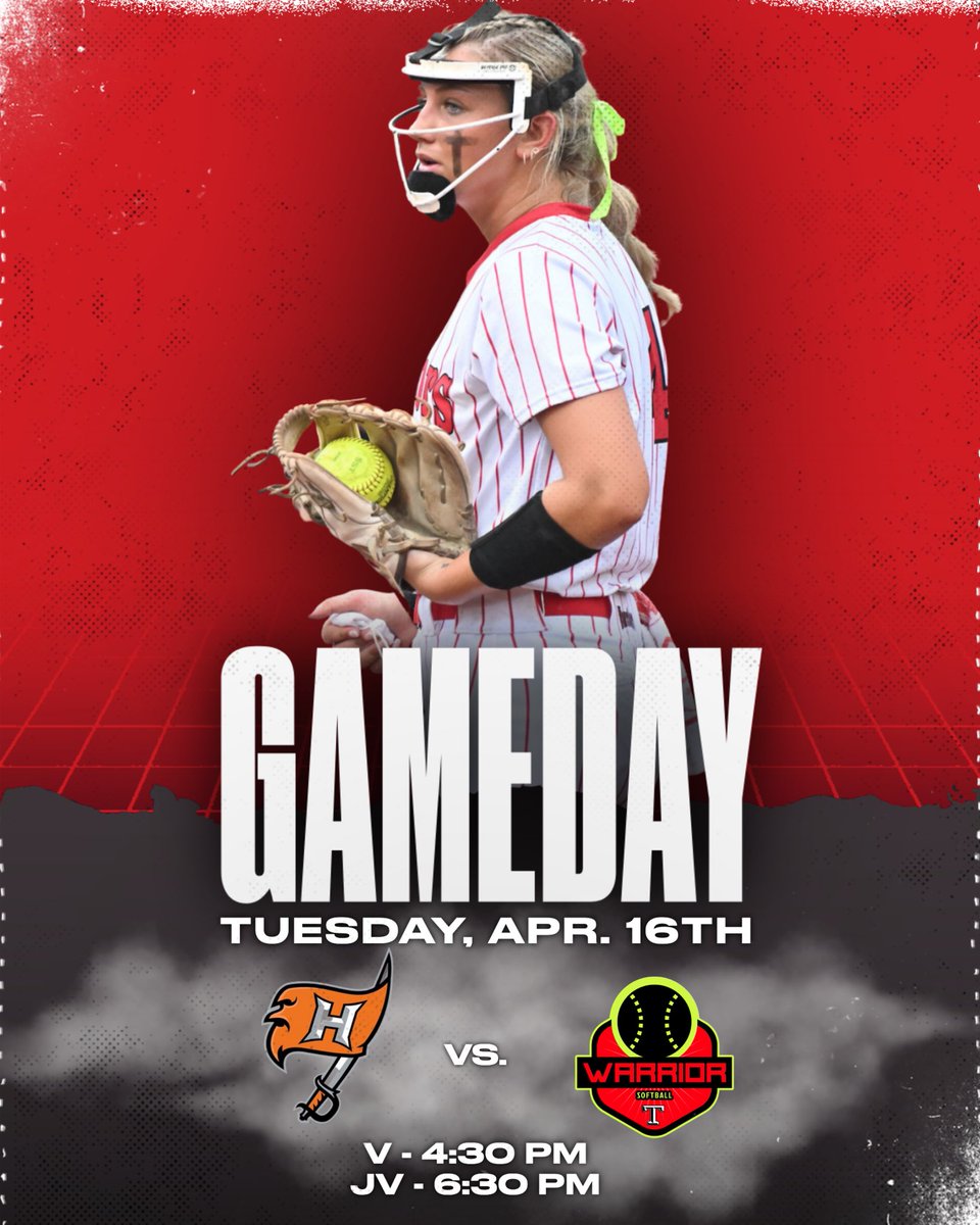 It’s GAMEDAY 🥎 Catch the Warriors on the road today as they as they travel to Hoover for an area match up! 📍Hoover High School ⏰ Varsity - 4:30 JV - 6:30 🆚 Hoover 🎟️Gofan.co