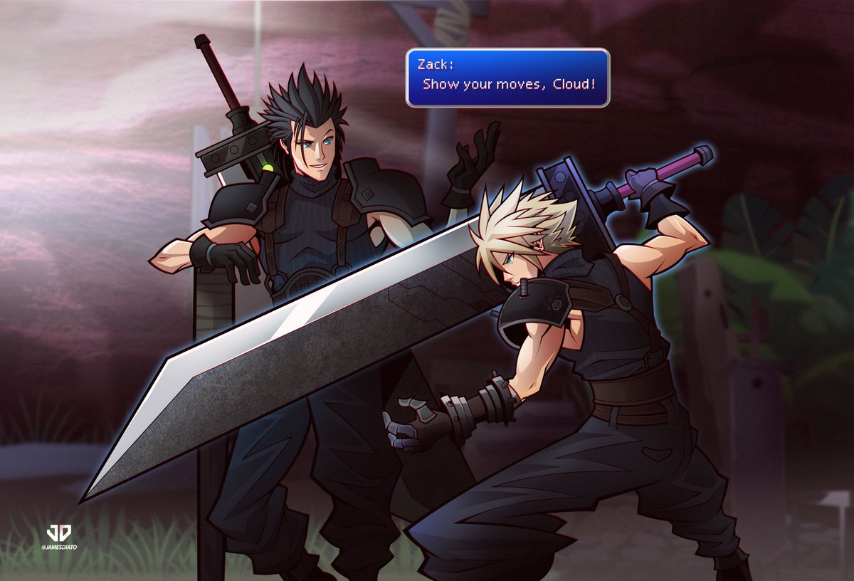 Cloud tryna impress Zack in Gongaga.

(#FF7 #FF7R #FF7Rebirth  #CloudStrife #ZackFair)