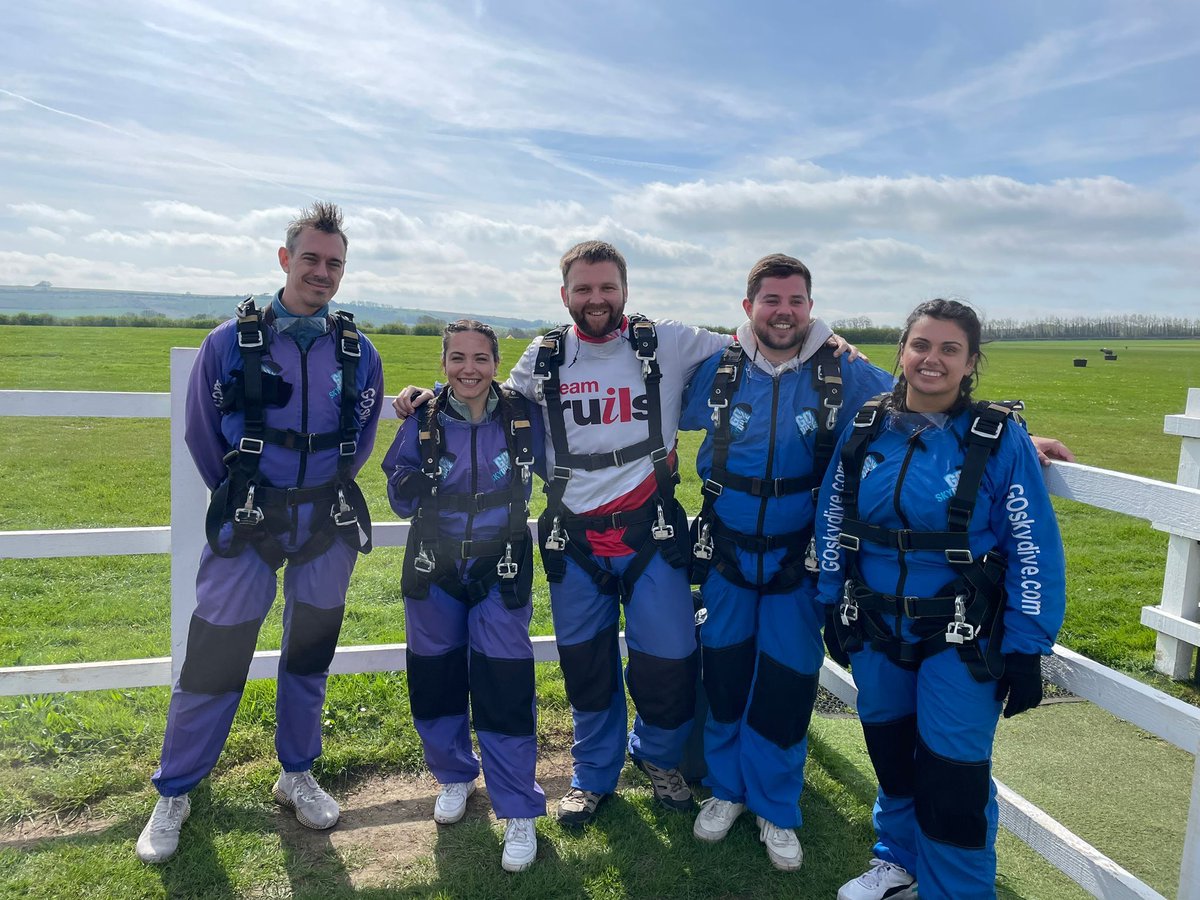 Congratulations to our daredevil team who completed their charity skydive from 15,000ft on Saturday at GoSkydive Salisbury.🎉 🏆