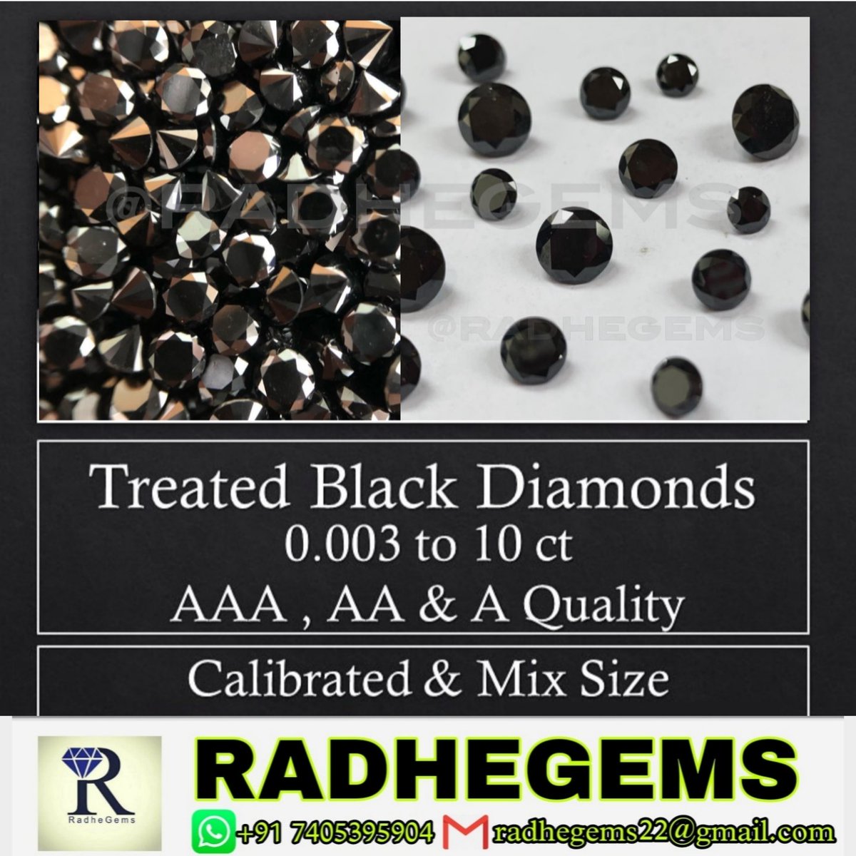 RadheGems's tweet photo. ROUND BRILLIANT CUT DIAMOND | BLACK DIAMOND | All Size Available | Best Price &amp; Option For Jewelry Making 

📌 For More Collection :- 
https://t.co/PW9iHt9ktM 

#blackdiamond #diamonds #blackdiamonds #blackdiamondengagementring #blackdiamondjewelry #blackdiamondring #diamondring https://t.co/iNrUbkXBW6