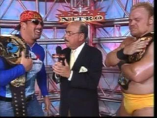 4/16/2000

Shane Douglas & Buff Bagwell defeated Ric Flair & Lex Luger to win the vacant WCW World Tag Team Championship at Spring Stampede from the United Center in Chicago, Illinois.

#WCW #SpringStampede #ShaneDouglas #TheFranchise #BuffBagwell #RicFlair #NatureBoy #LexLuger