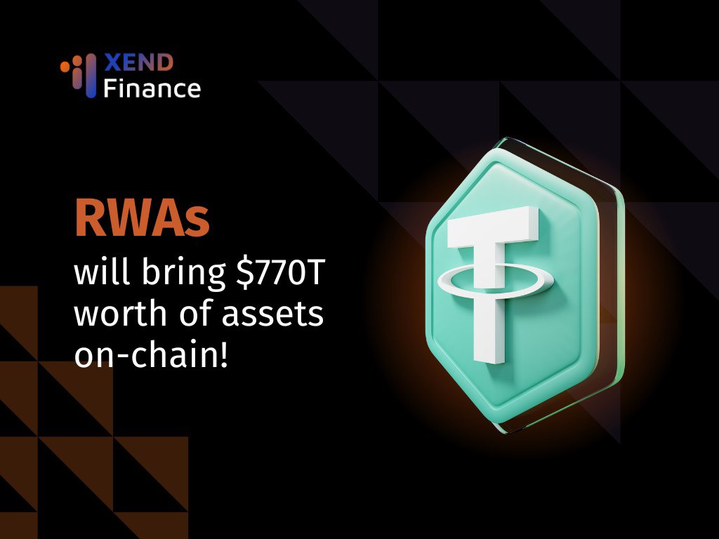 RWAs will bring $770T worth of assets on-chain! The challenge lies in moving asset value on-chain compliantly. If RWAs are the future, they should be as credible as the physical. @XendFinance uses verifiable legal binding to tokenized fully-compliant assets only.