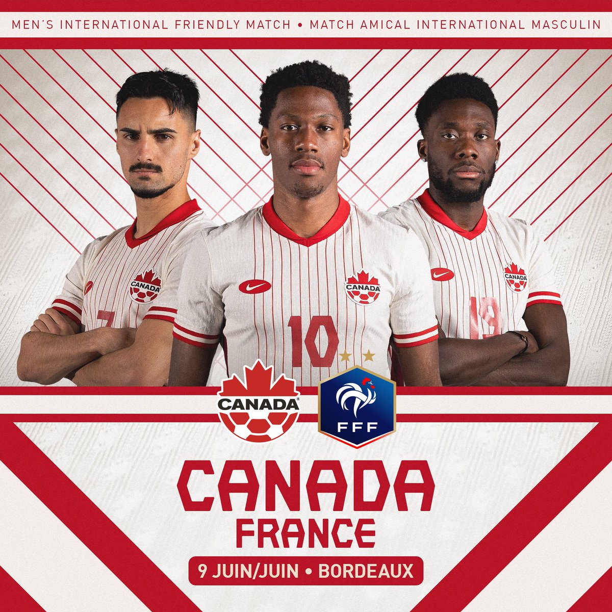 Canada to play FIFA World-Ranked #2 France in June Friendly🚨 #CANMNT 🇨🇦⚔️🇫🇷
