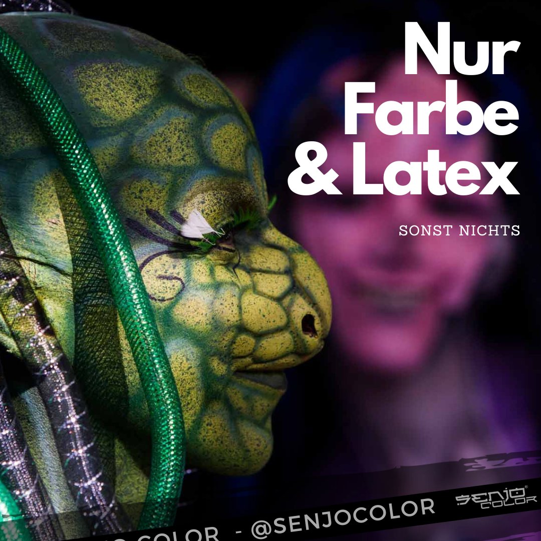 😎 Farbe, Latex und Ideen 💪
Senjo Color - World of Bodypainting since 1992

#senjocolor #bodypainting #bodyart
Blog: senjo-color.de
Shop: senjo-color.shop
> Bright colors for creative people <
▶ Bodypainting | Facepainting | Airbrush | SFX
Made in Berlin Germany