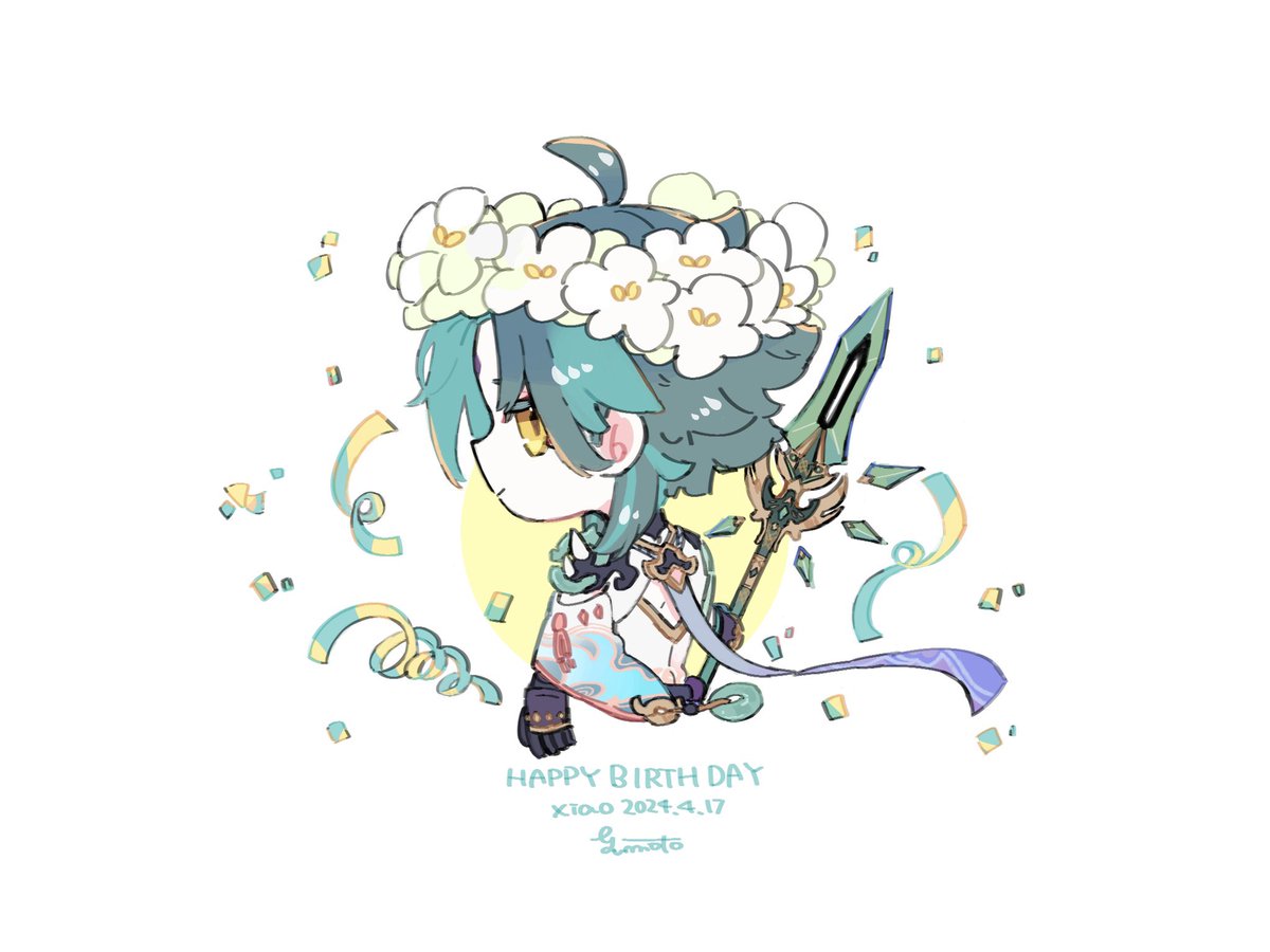 nCOsmanthus's tweet photo. 魈さまお誕生日おめでとね🎂🎉
#魈生誕祭2024
#xiao https://t.co/1uMNwtTF0b