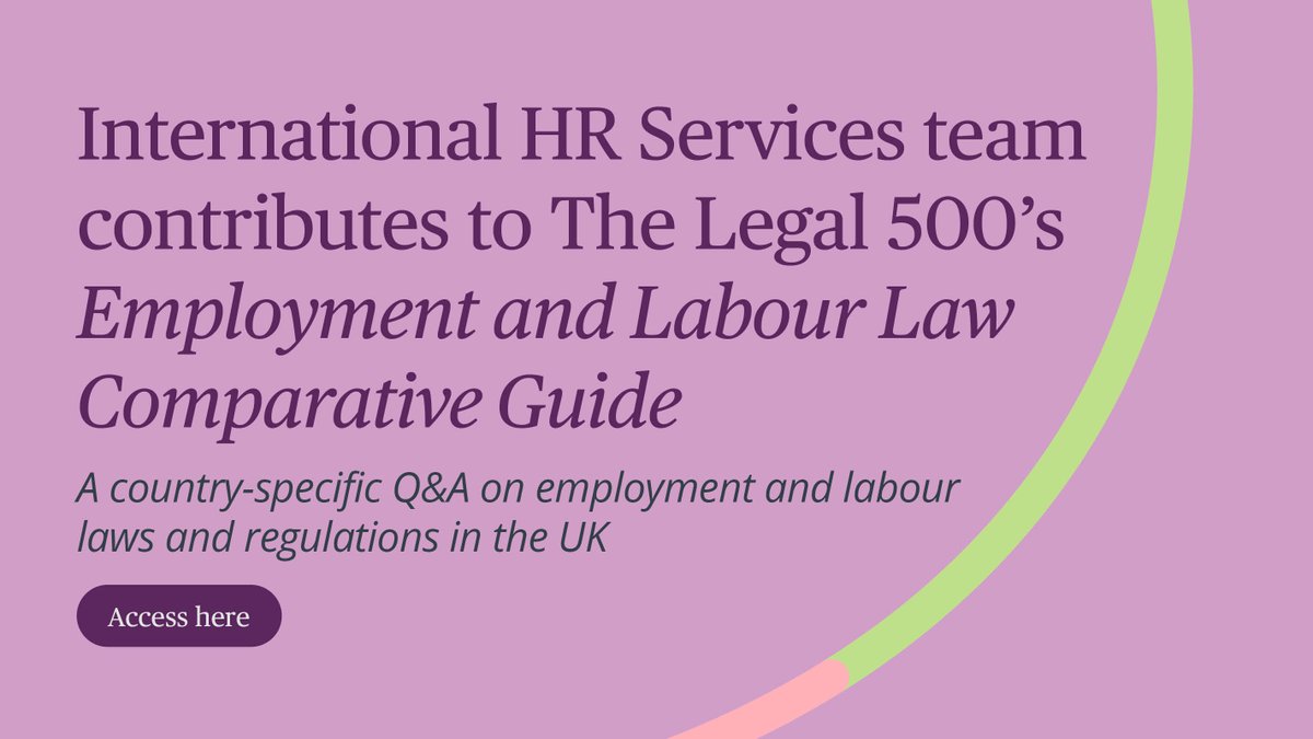 twobirdsemplaw's tweet photo. Our UK #Employment experts contributed to this year’s UK chapter of @thelegal500 Employment &amp; Labour Law Comparative Guide, answerering questions on protection from #discrimination or #harassment; lawful termination; garden leave and collective agreements: https://t.co/y5KG5etS1c https://t.co/QkkKGLFas3