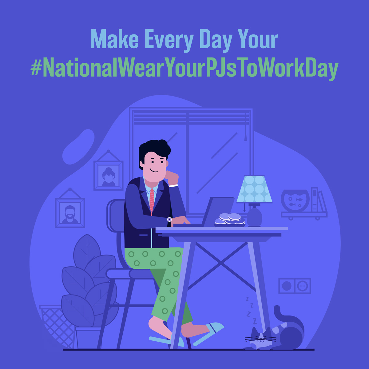 Happy #NationalWearYourPajamasToWorkDay! 🎉 Let's chat about getting your own home office! 🏡💻

🐺🐺🐺🐺
#Loanwolflending
#Mortgagebroker
#Homeloanswithabite
#Abetterbreedofhomeloans