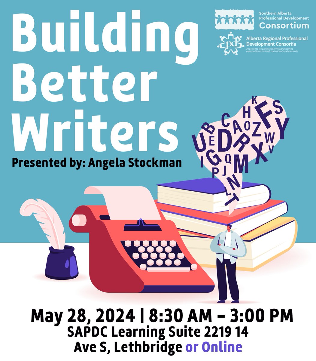 🎉 Get ready for Angela Stockman's session on May 28! Join us virtually for an immersive learning experience where you'll explore multimodal writing strategies and much more!

Angela is doing sessions around the province, find the one that's right for you: bit.ly/4c68E9D