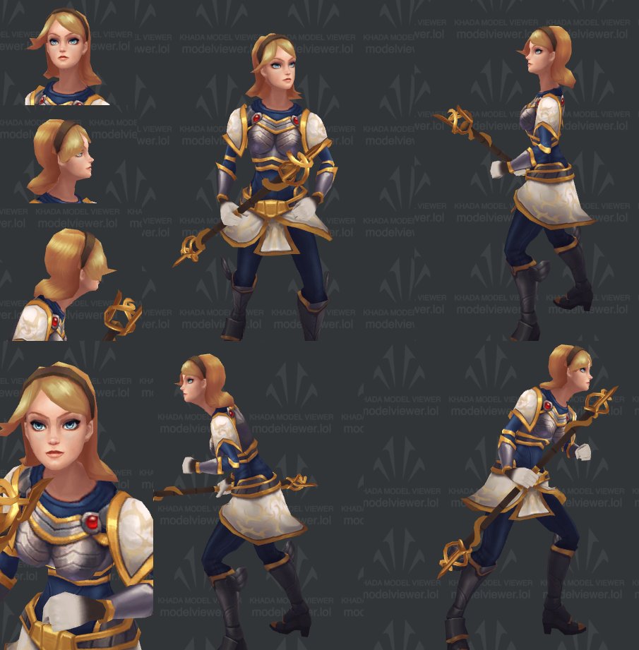 Daily reminder that Lux, while being one of the faces of League of Legends IP and being used in a lot of promotional arts for League and other games, still looks like this in the main game.