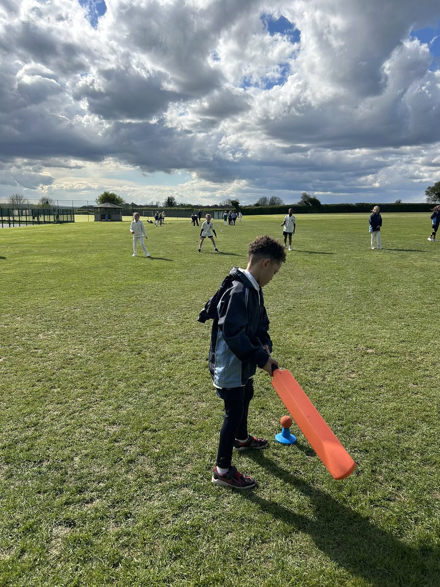 Off we go for cricket season, today in between the showers! 
#SummerSports #CricketWeather