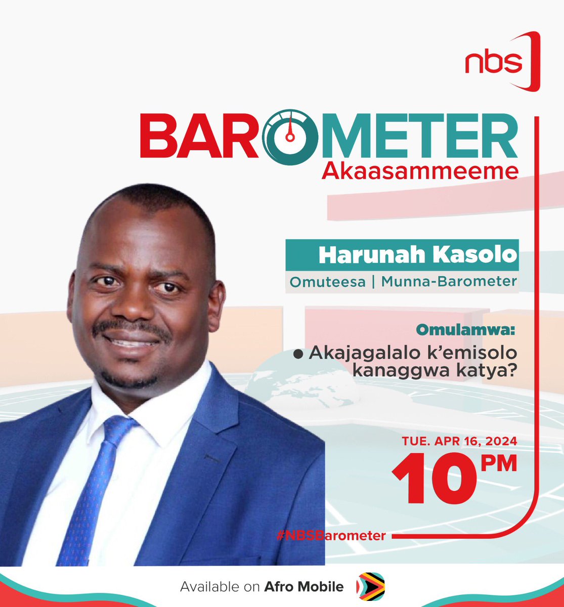 After a brief absence, I'm back on #NBSBarometer! Make sure you tune in tonight, it's going to be an exciting show you won't want to miss.