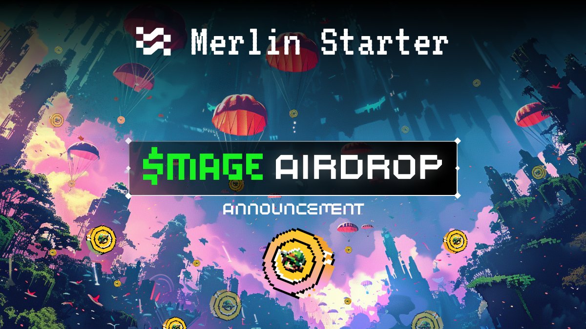 @MageBTC_ @Merlin_Starter 🚀Pre-Registration for the $MAGE Airdrop is now Available ! 📋 Supply: 100,000,000 $MAGE Tokens 1 - Claim site: register.magesbtc-sale.com 2 - Connect your wallet and Set your gas fee 3 - Complete whitelisting prompts ⏲ Mark it: All users are eligible to register !