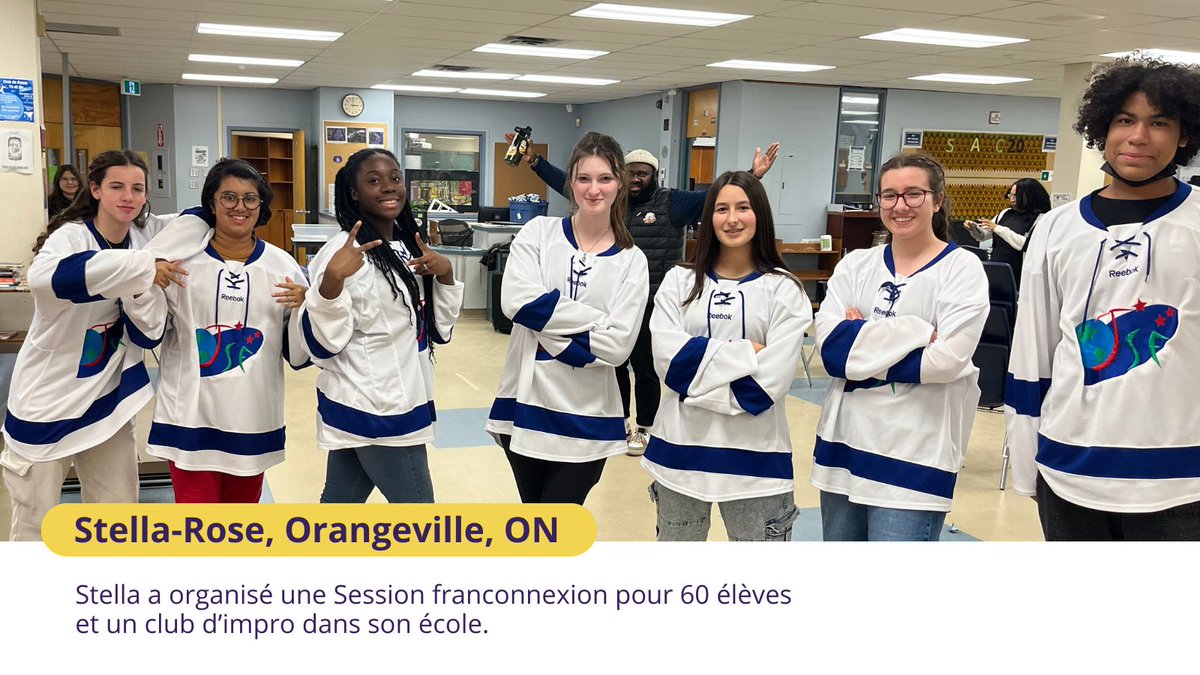 francaisavenir's tweet photo. Découvrez les projets de nos ambassadeur·rices du FNJA 2023!
Le Forum national des jeunes ambassadeur·rices 2024 rassemblera 35 élèves de 10e et 11e année (secondaire 3 et 4 au Québec) à Edmonton du 4 au 9 août. Date limite d'inscription: 6 mai.
https://t.co/1PEOiZu81Q https://t.co/SCf4Z6BLZU