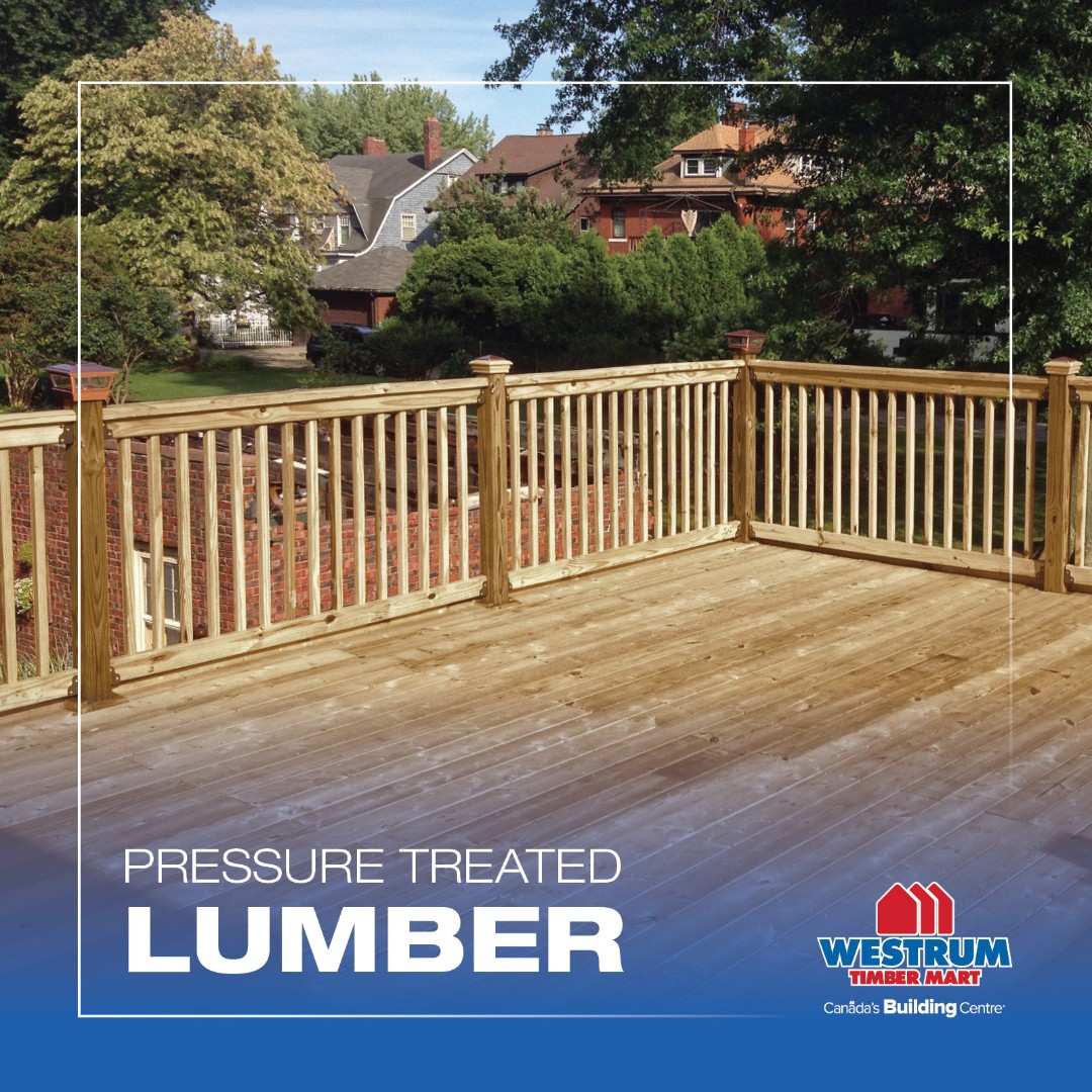 Built to withstand the elements, pressure treated lumber is the economical choice for decks, fences, and more. 

Westrum Timbermart - the parts, the tools, the smarts

#shoplocal #proudlycanadian #diy #outdoorprojects