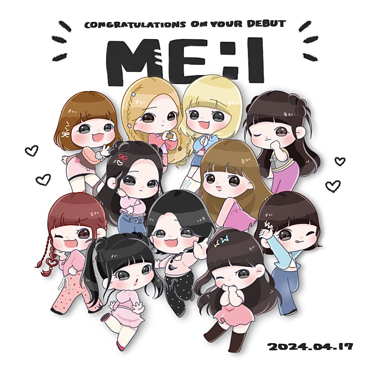ME:Iデビューおめでとう✍🏻！！！！
#ME_I_DEBUT_0417