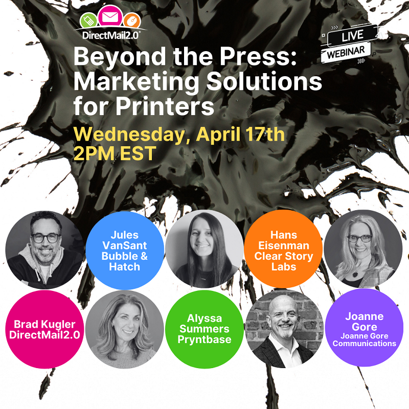 Weds 4/17 at 2PM EST! Witness this wealth of experience & expertise in print industry marketing! Register: zurl.co/bajl #webinar #print #mail #marketing #technology