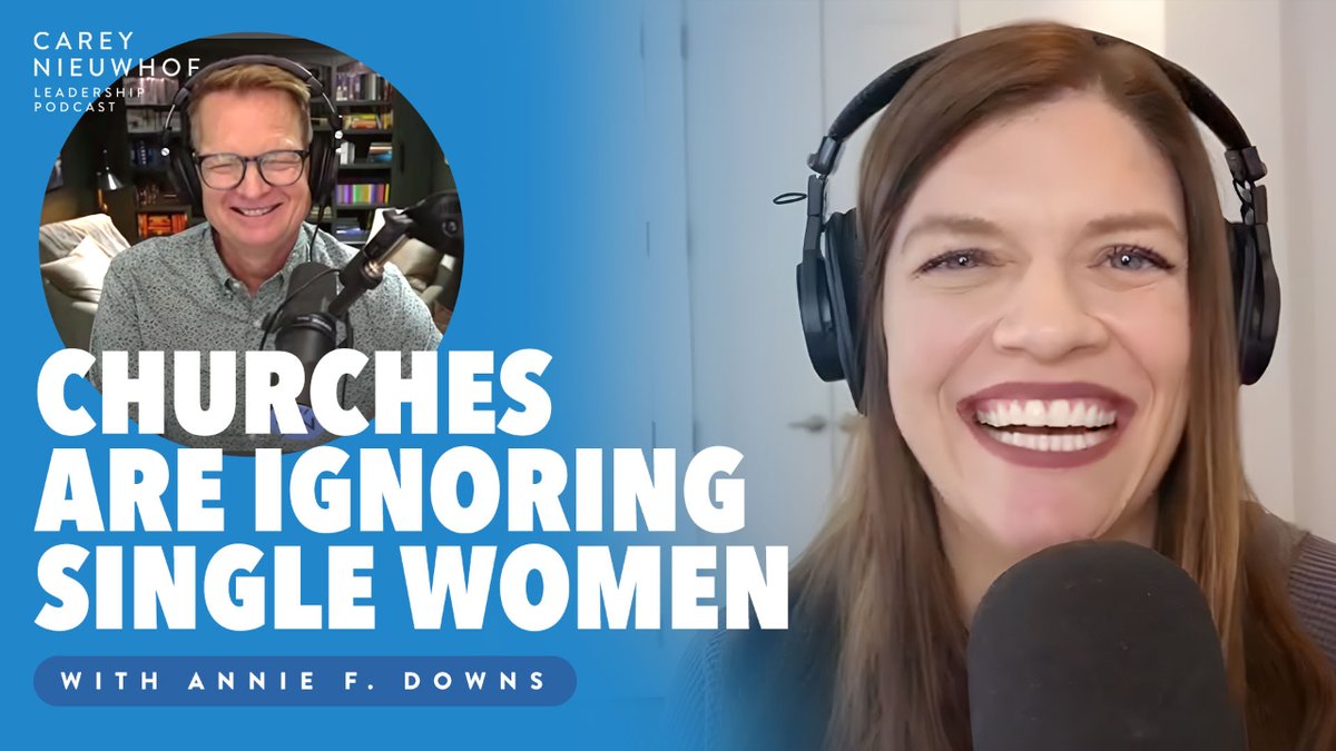 What an incredible conversation on The Carey Nieuwhof Leadership Podcast today with @anniefdowns 🙌🏻  We talk through the important shifts women are experiencing in the church and get really honest about how the church is caring for singles. Watch here: youtube.com/embed/ucmcbAOv…