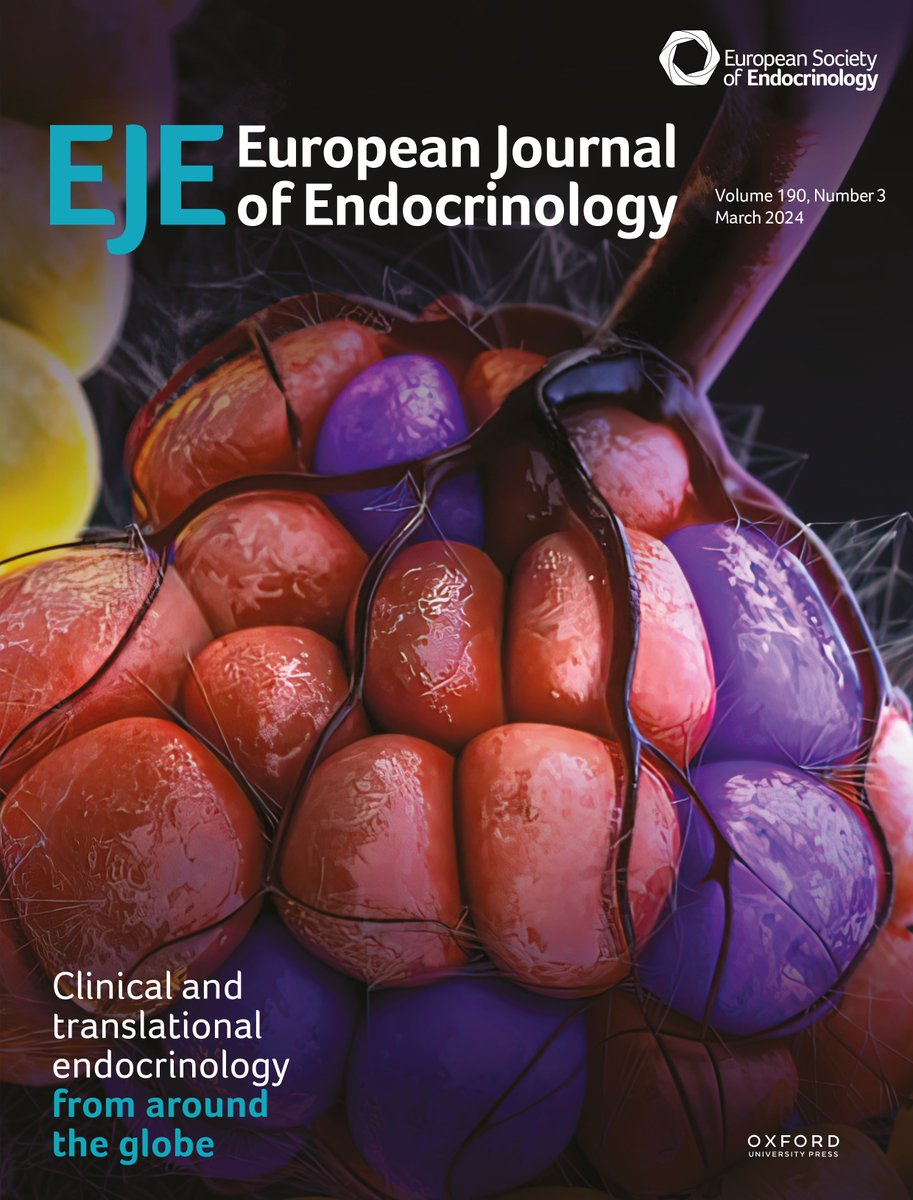 New research: Increased risk of diabetes mellitus and hyperlipidemia in patients with differentiated thyroid cancer by Hwa Young Ahn et al From EJE Vol. 190, Issue 3, March 2024 Read it here 👉 doi.org/10.1093/ejendo… #endocrinology #thyroidcancer #thyroid #diabetes