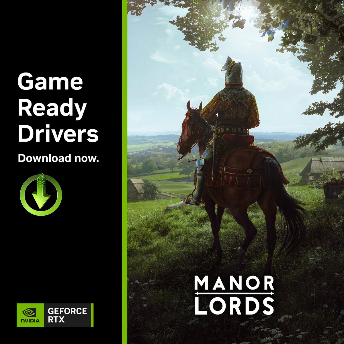 ⚠️ New Driver Alert ⚠️ Get Game Ready with Manor Lords featuring DLSS 2 and No Rest for the Wicked. Read → nvidia.com/en-us/geforce/…