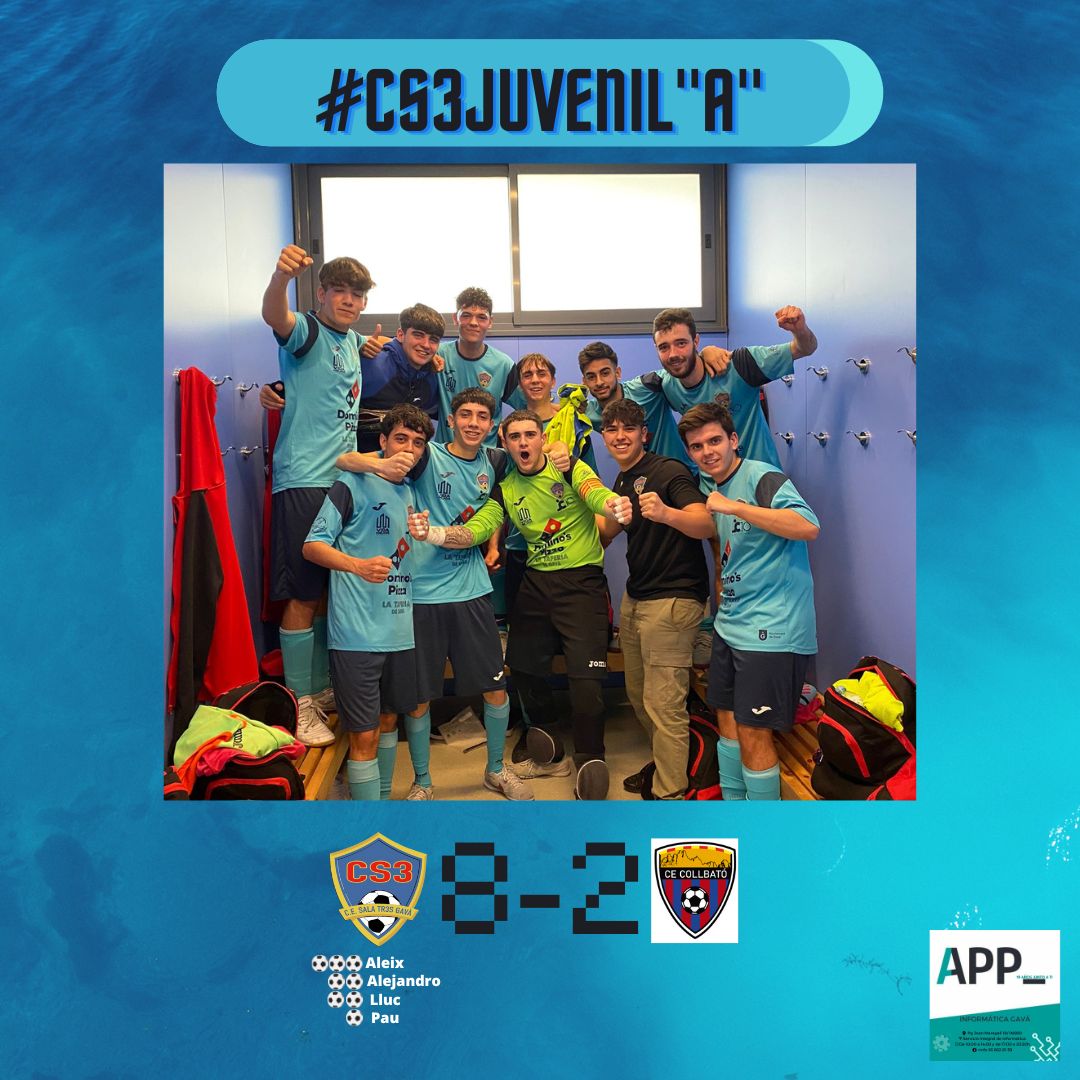 🔵#CS3𝐉𝐮𝐯𝐞𝐧𝐢𝐥"𝐀"

➡️Nuestro 𝐉𝐮𝐯𝐞𝐧𝐢𝐥"𝐀" gana los 3 puntos en casa y vuelve a coger confianza de cara a puerta.

#UNIVERSCS3 #CS3Base #CS3 #SalaTr3sGava