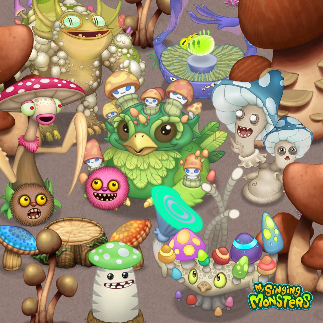 Today is National Day of the Mushroom!! Let's show our mushroom Monsters  some love!