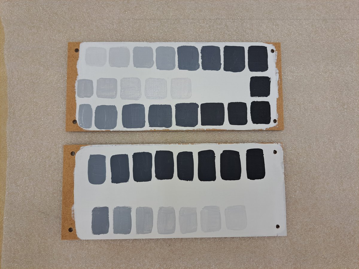 TateResearch's tweet image. #GREENART project update: as part of our case study phase @Tate #conservators and #scientists are developing interim mock-ups that will approximate #paintings by Bridget Riley to explore @ProjectGreenart materials and refine treatment methodologies. 👩‍🔬🎨

tate.org.uk/about-us/proje…