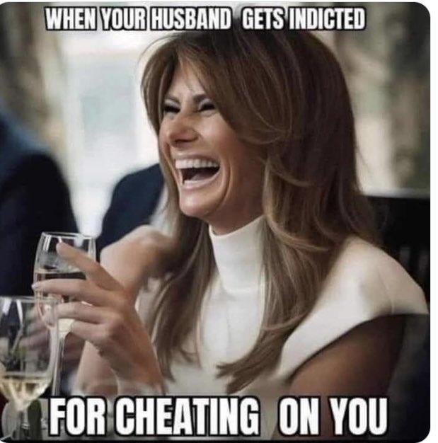 Why aren’t maga talking about the fact that Trump’s loving and caring wife, nor any of his five spawn, are showing their support by being at his side.  Obviously court appearances are not in Melania’s pre nups.