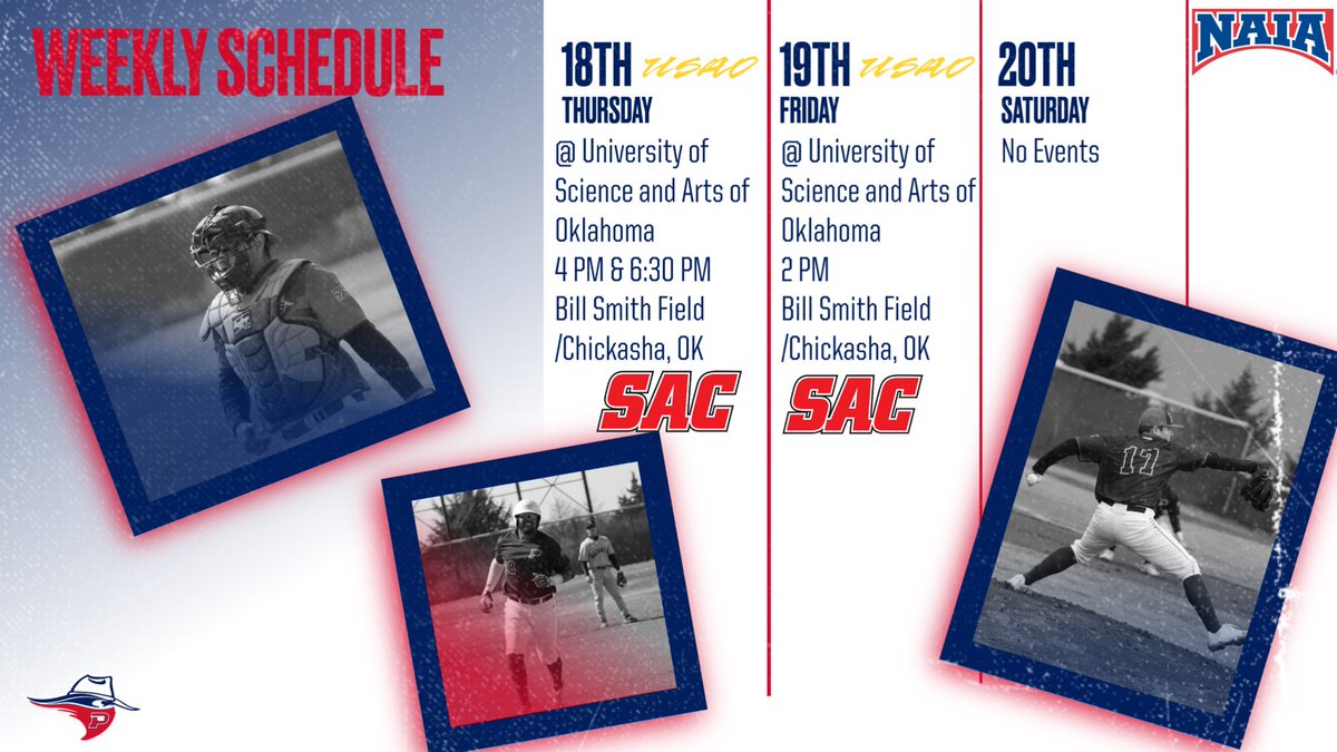 opsu_baseball's tweet photo. 🛑Schedule Change🛑

We’ll see you in Chickasha!!! https://t.co/aprc03mYfi