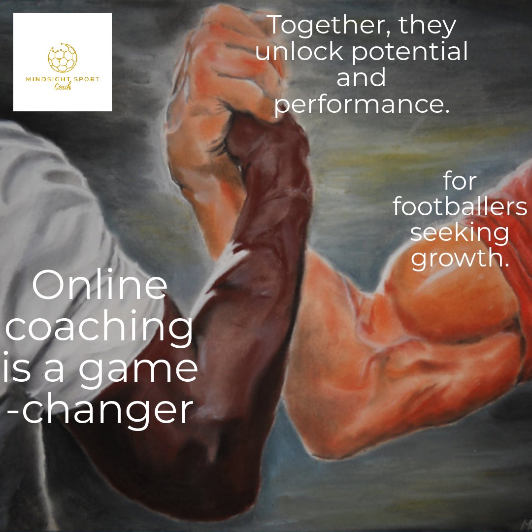 Imagine combining the power of the internet with the drive of a footballer. 🌐⚽ That's where online coaching steps in! Ready to work with players online? 🚀 Join the waiting list for expert online coaching at Mindsight Sport. Your goals are waiting! 🏆 #FootballMindset