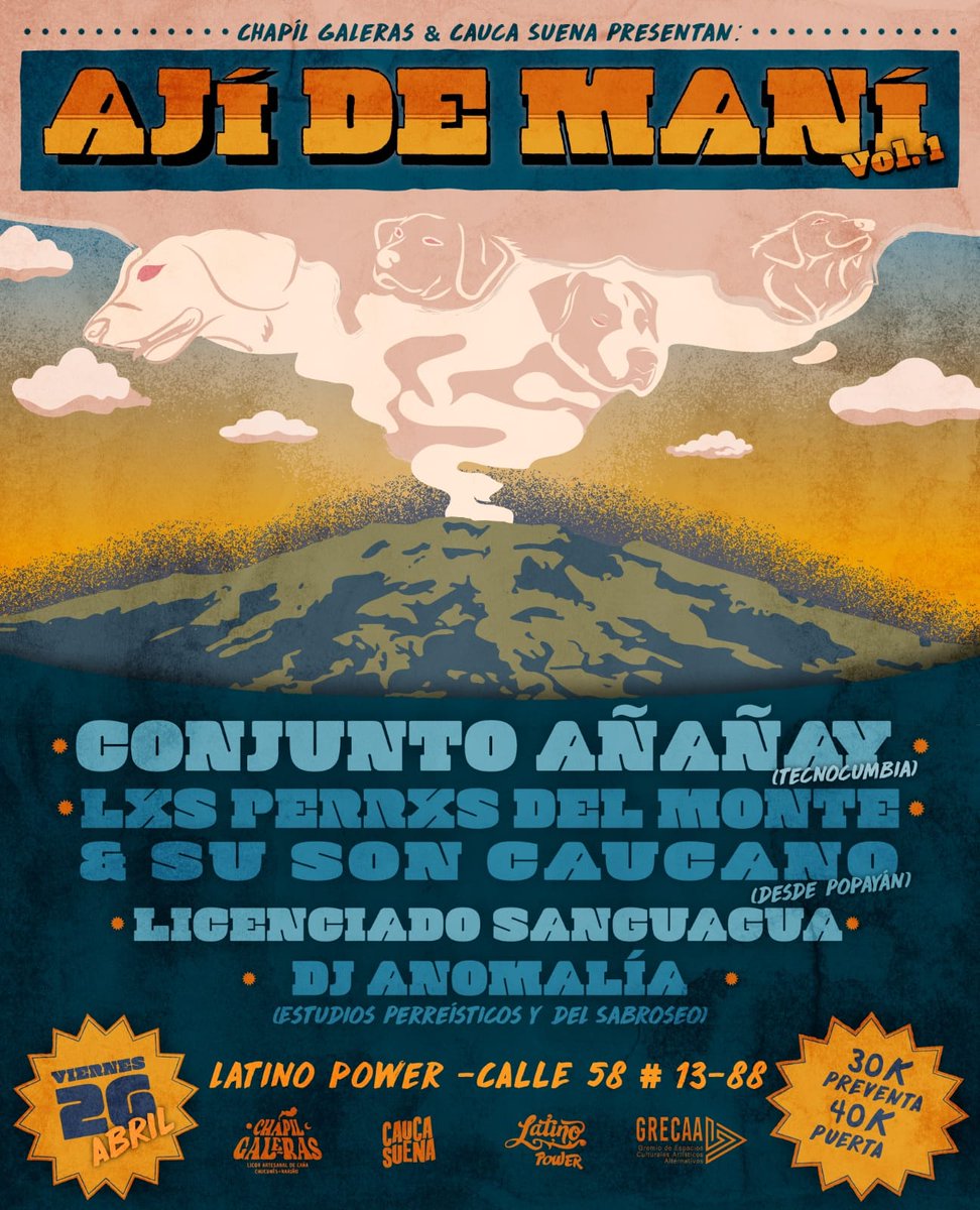 Technocumbia de los andes 🪩

El viernes 26 de abril - Bogotá - latino power 🎉💣

Invita: CHAPIL GALERAS 😉✨