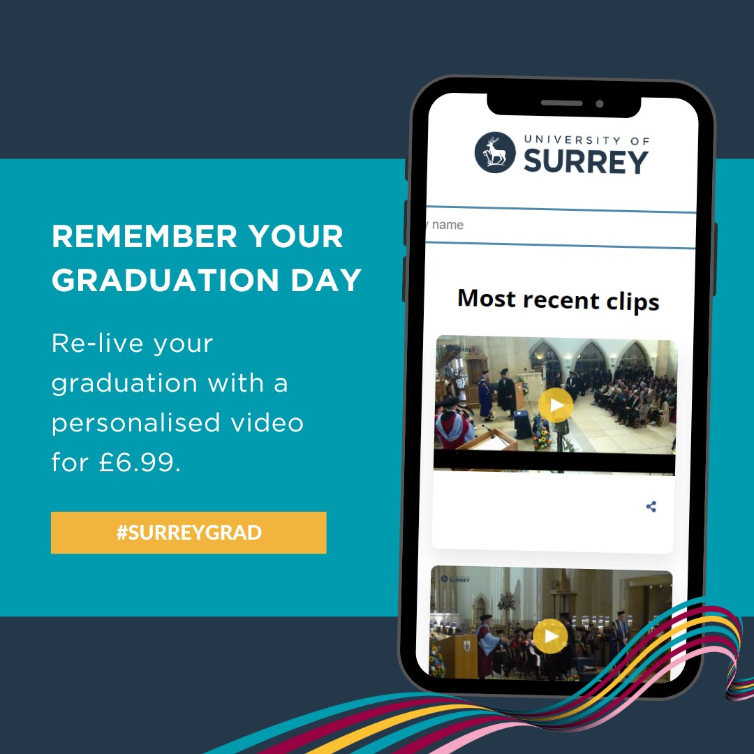 Congratulations to all our new graduates! 🎉🎓 Don't forget, you can buy a video of your graduation moment, share on socials and reminisce on the day. Click here to find and purchase your clip now: surrey.stageclip.com #surreygrad