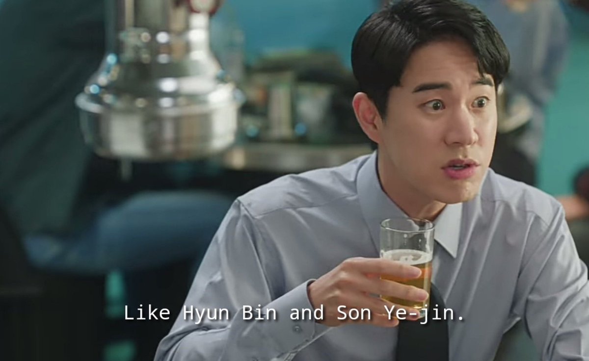 poedamnrn's tweet photo. hyun bin and son yejin as the it korean celebrity couple by being mentioned/referenced in kdramas ��� #binjin https://t.co/lgEJAzwgZQ