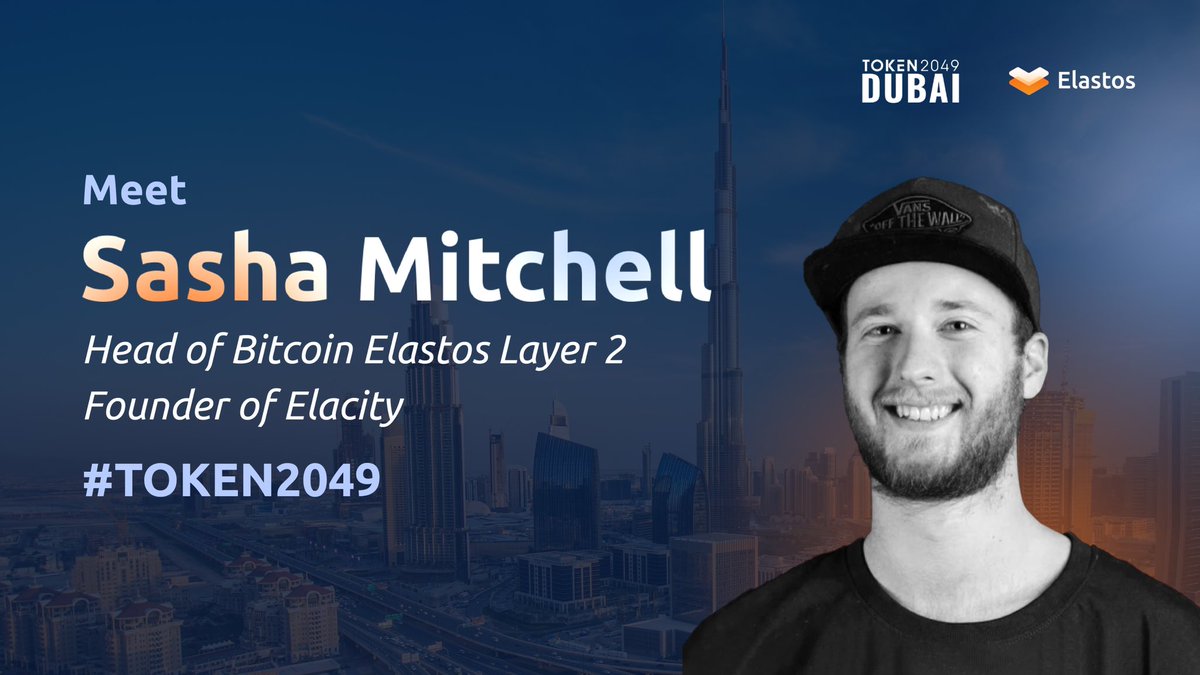 At #TOKEN2049dubai ? 🌟 Meet Sasha Mitchell from Elastos, who will be representing our ecosystem, @Be_Layer2, @Elacityofficial! Looking forward to potential collaborations and partnerships, particularly with our #Bitcoin #Layer2 innovation😎 #TOKEN2049