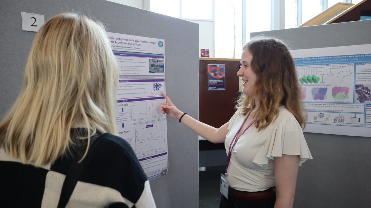 MatildaBiology's tweet photo. Had a great time showing my work on thermostability at the University of Portsmouth Biology PGR conference. I also really enjoyed hearing talks from all areas of biology. Thanks to everyone for your questions and discussion! https://t.co/e3CtKJO9LL