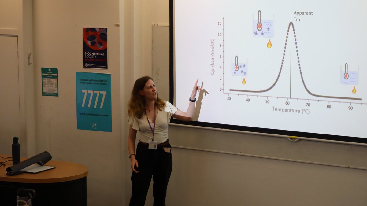 MatildaBiology's tweet photo. Had a great time showing my work on thermostability at the University of Portsmouth Biology PGR conference. I also really enjoyed hearing talks from all areas of biology. Thanks to everyone for your questions and discussion! https://t.co/e3CtKJO9LL