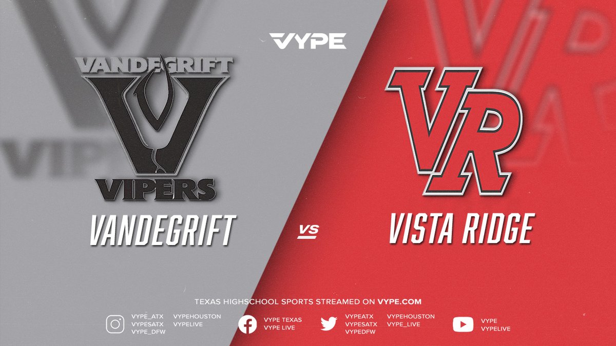 WATCH TONIGHT - Baseball: Vandegrift vs. Vista Ridge @vypeatx @Viper_Baseball @vrhsbaseball vype.com/7-30pm-basebal…