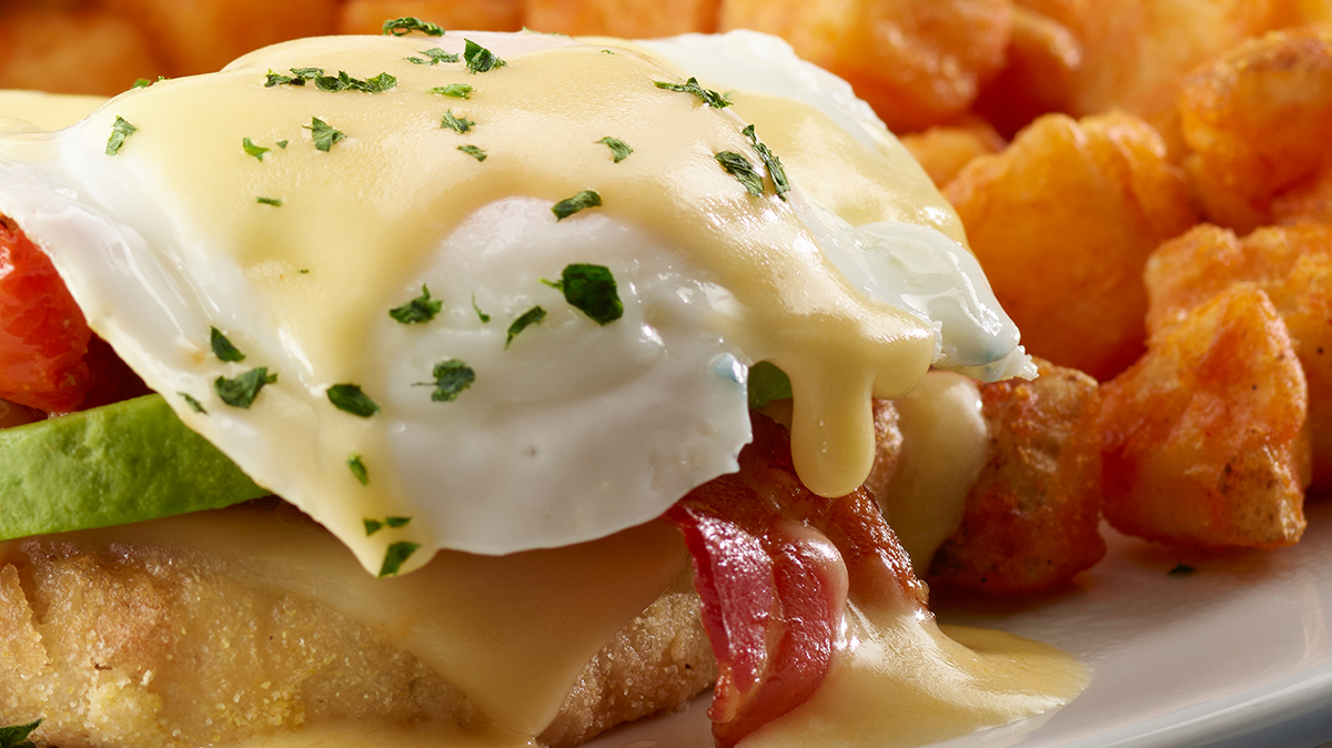 A breakfast this good deserves its own day! 🍳 Get your fill of basted eggs and plenty of that rich, creamy Hollandaise sauce at Perkins for #NationalEggsBenedictDay! Find a location at perkinsrestaurants.com/locations/