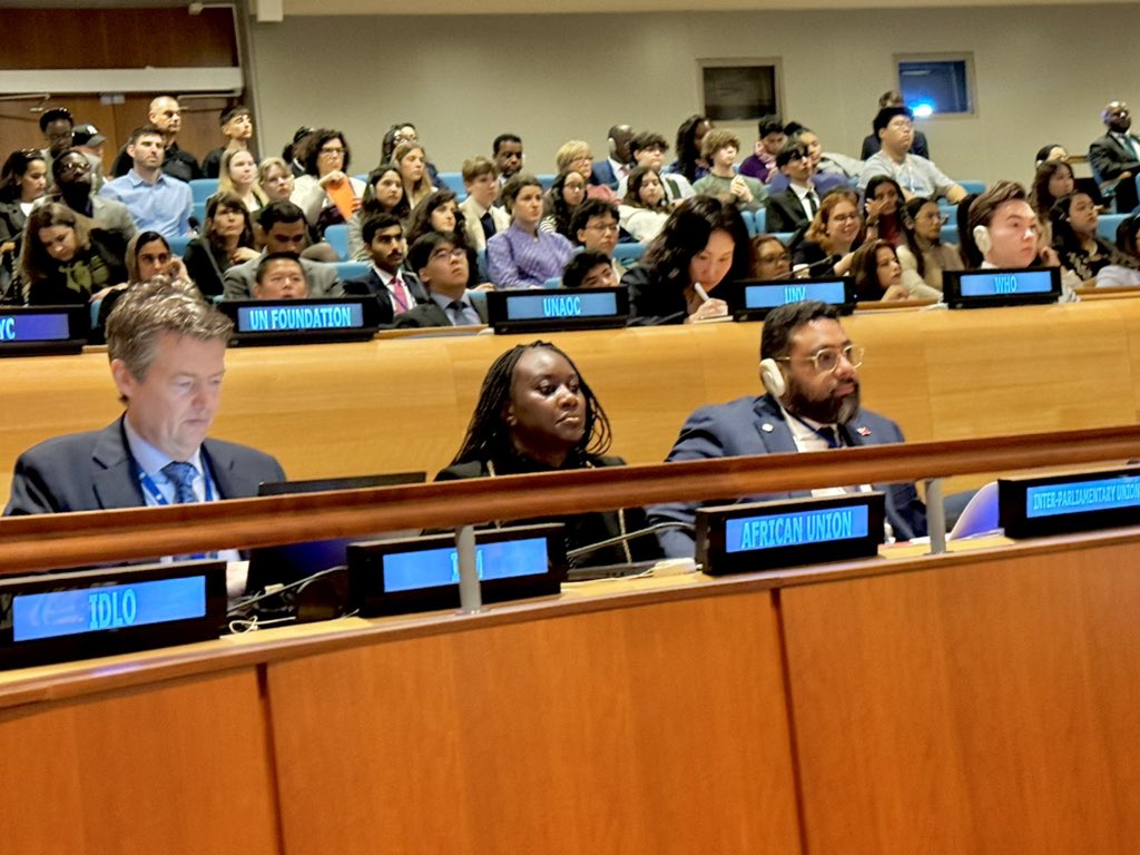 #HappeningNow: @AU_YouthEnvoy joins the opening of @UNECOSOC Youth Forum gathering youth worldwide 🌍 to share visions, actions, and drive solutions for #Agenda2030 & #SDGs acceleration. #YouthLead Let's make a difference together!